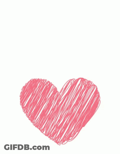 I Love U Pink Heart Muchies GIF