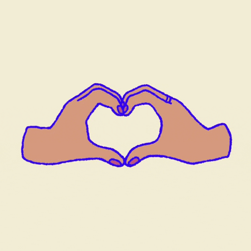I Love When Women Do Heart Hands GIF
