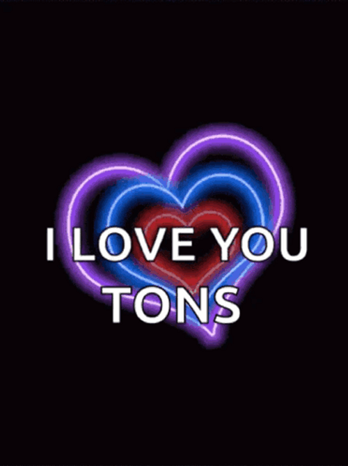 I Love Ya Tons Heart GIF