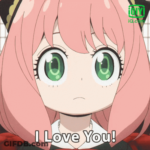 I Love You Anime Anya GIF