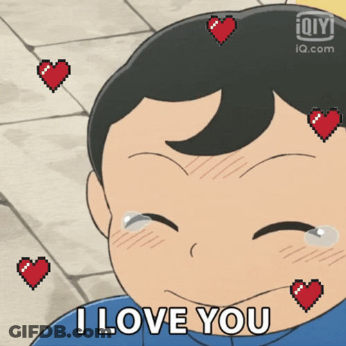 I Love You Anime Cute Eyes GIF