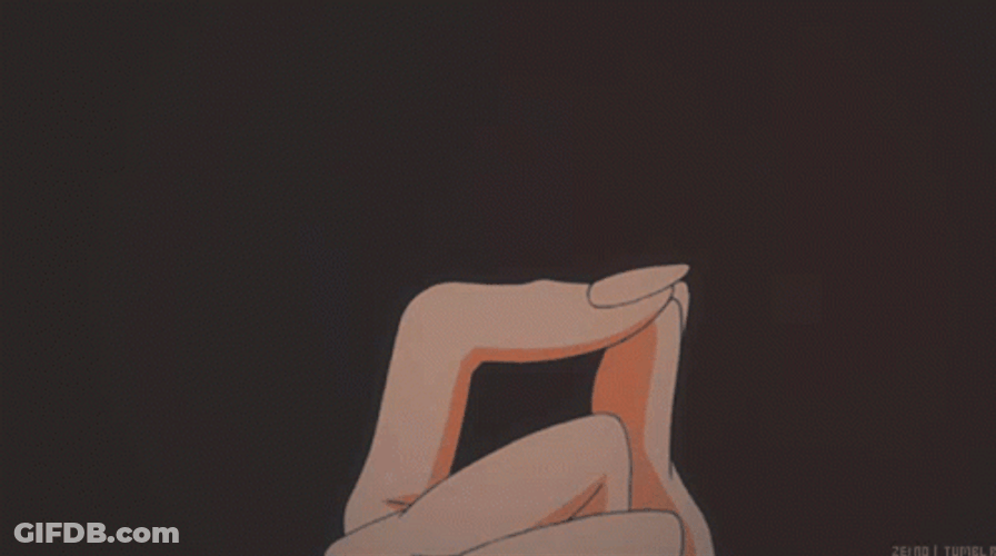 I Love You Anime Finger Heart GIF