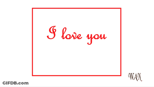 I Love You Card With Red Roses GIF