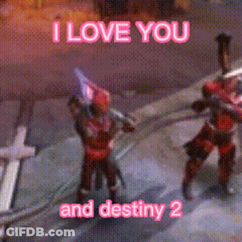 I Love You Destiny 2 Video Game Screenshot GIF