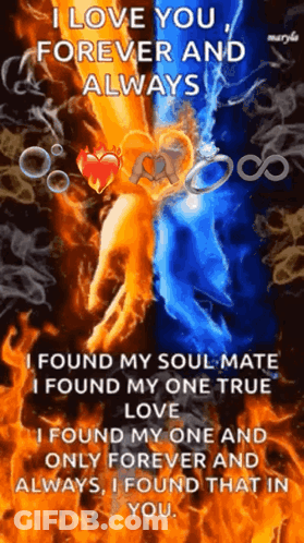 I Love You Forever And Always Soul Mate One True Love GIF