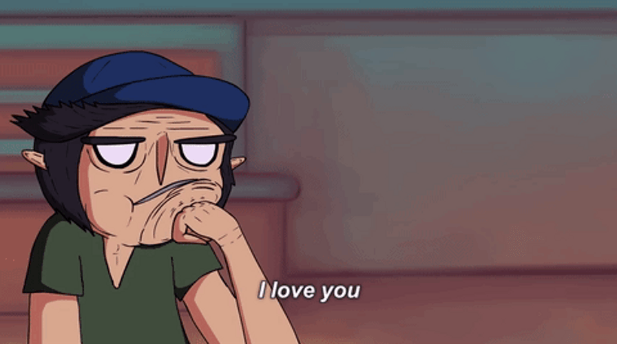 I Love You Funny Animated Sweet Couple GIF