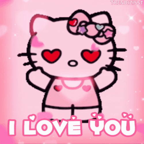 I Love You Hello Kitty Cute GIF