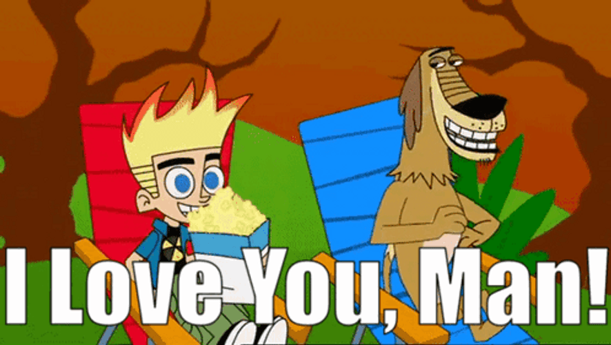 I Love You Man Johnny Test GIF