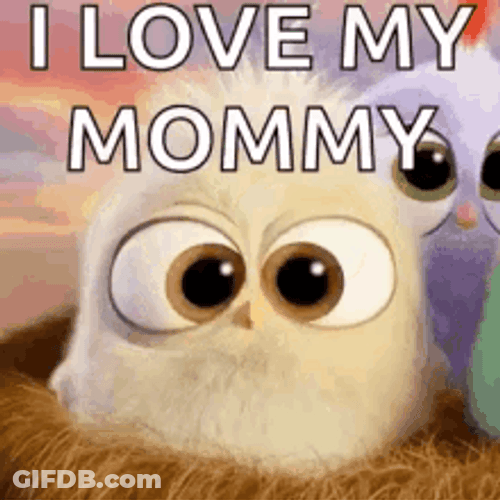 I Love You Mom Cute The Angry Birds GIF