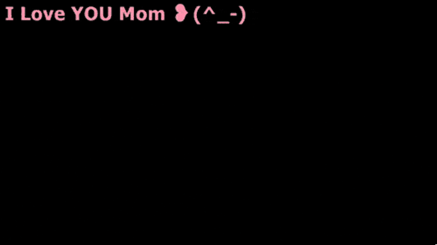 I Love You Mom Hearts Emoticon Send Love GIF