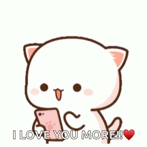 I Love You More Peach GIF