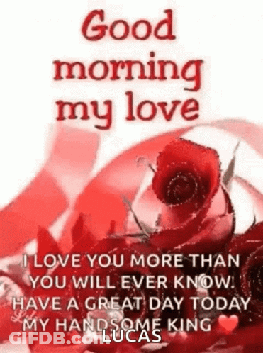 I Love You More Than You Will Ever Know . Have A Great Day Today My Handsome King Lucas GIF