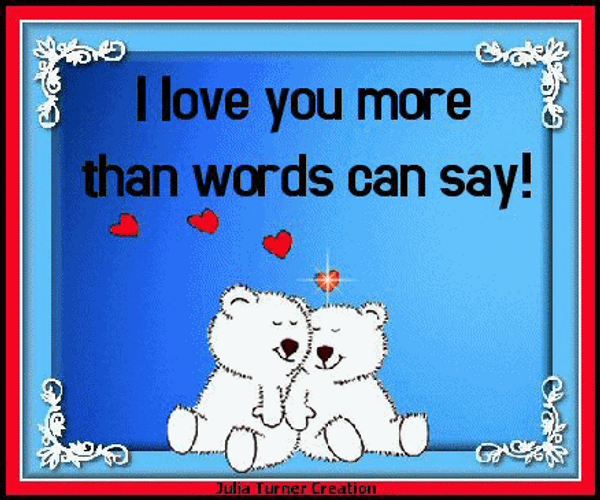 I Love You Most Couple Bear GIF