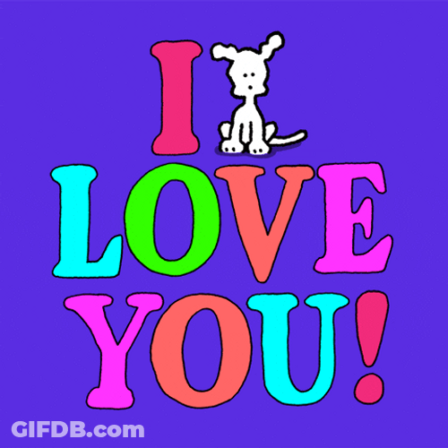 I Love You Most Dog On Top GIF