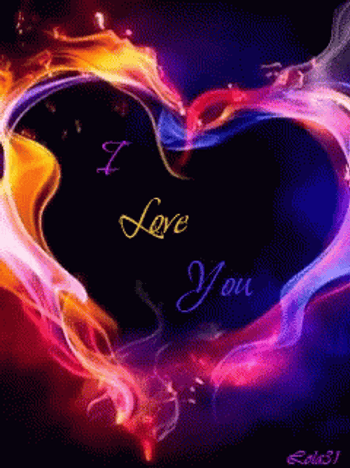 I Love You Moving Heart GIF