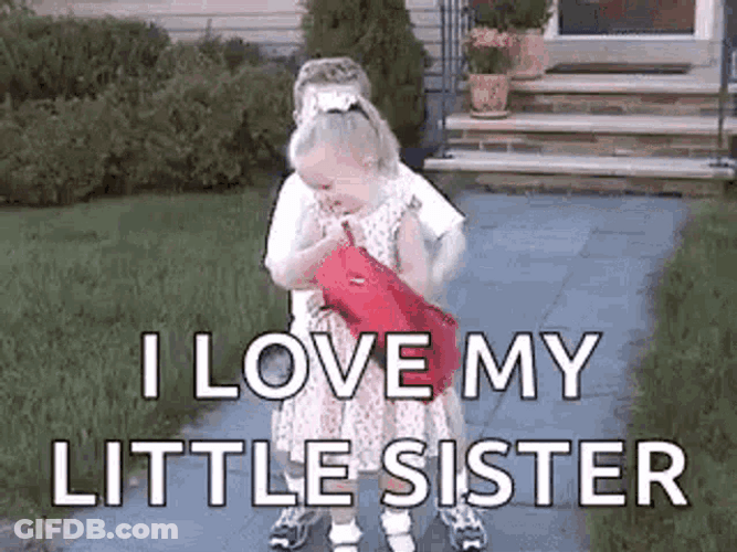 I Love You My Little Sister Kids GIF
