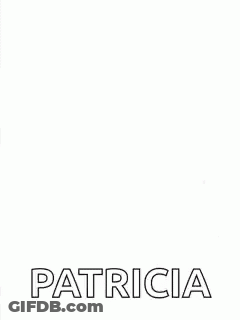 I Love You Patricia Poster With Hearts And Smiley GIF