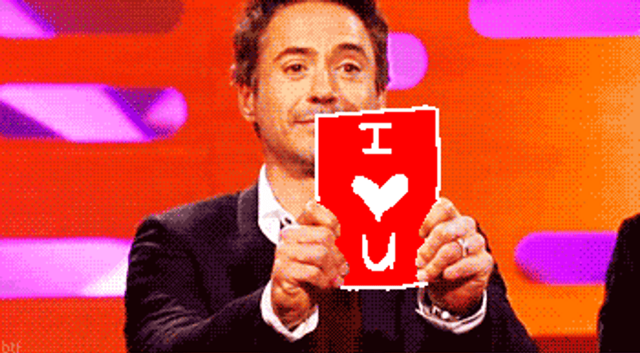 I Love You Robert Downy Jr GIF