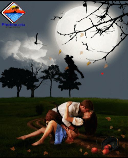 I Love You Romantic Couple Artwork GIF