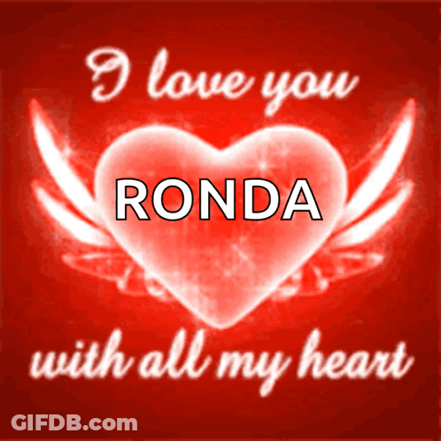 I Love You Ronda GIF