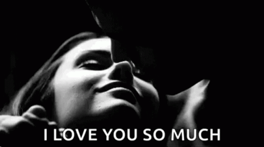 I Love You So Much Couple Kissing GIF