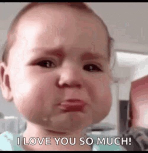 I Love You So Much Cute Baby Crying GIF