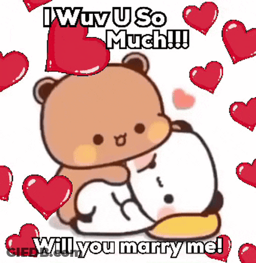 I Love You So Much Marry Me GIF