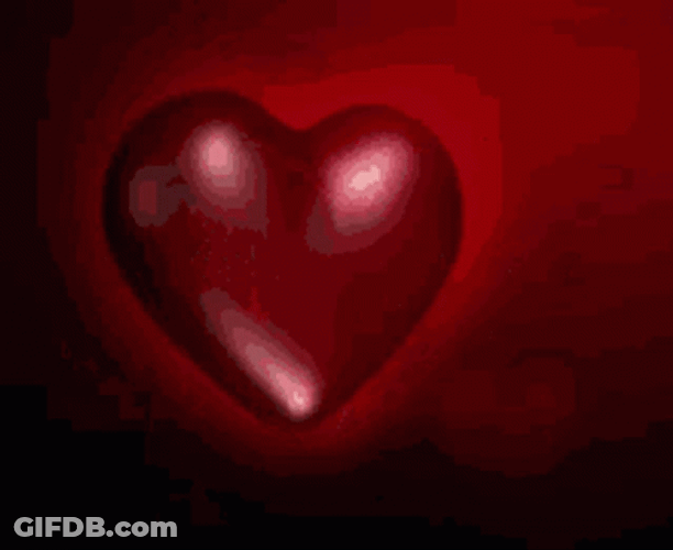 I Love You So Much Red Heart Design GIF
