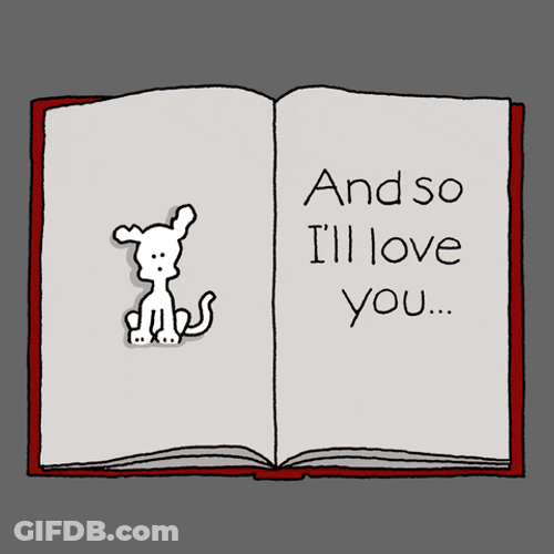 I Love You So Much Turning Pages Chippy GIF