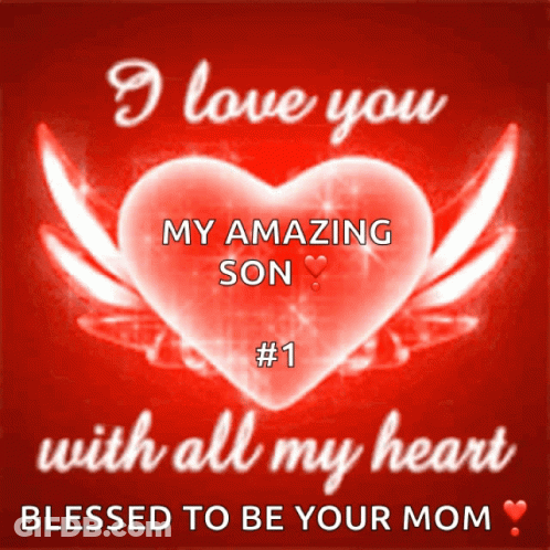 I Love You Son Heart GIF
