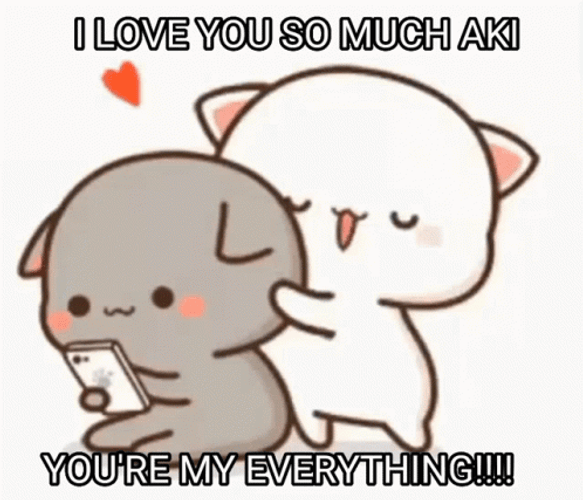 I Love You This Much Peach Goma GIF