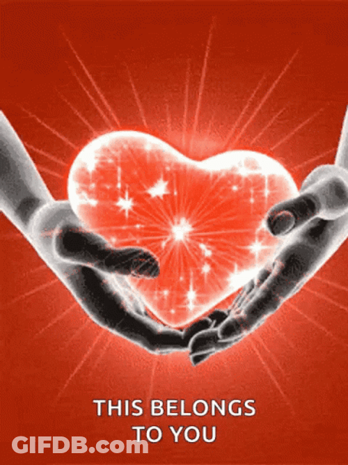 I Love You This Much Shimmering Heart GIF