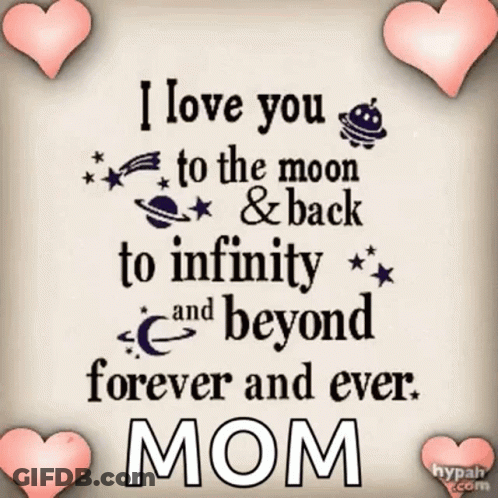 I Love You To The Moon And Back GIF