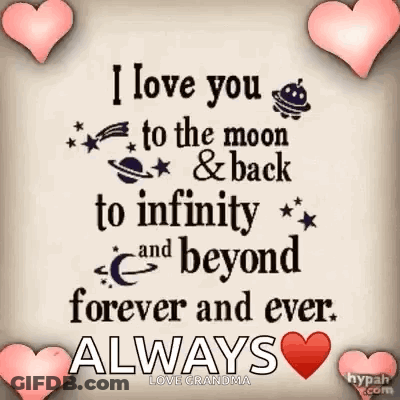 I Love You To The Moon And Back GIF