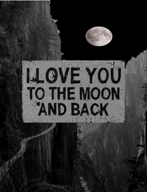 I Love You To The Moon GIF