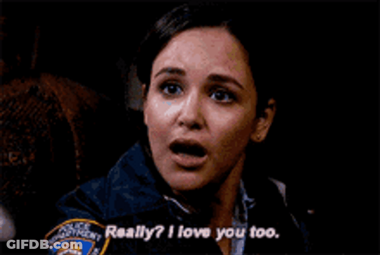 I Love You Too Amy Santiago Brooklyn Nine-Nine GIF