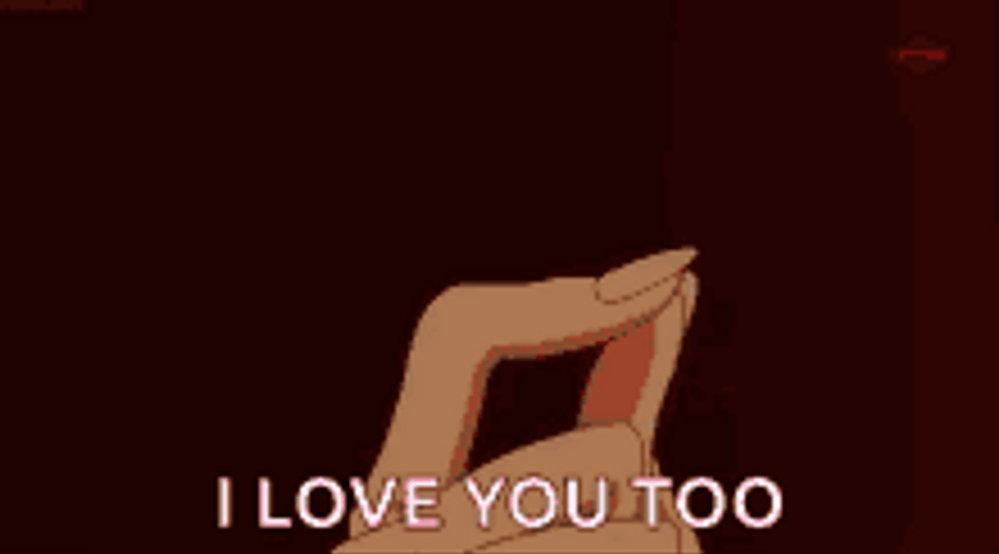 I Love You Too Anime Girl Finger Hearts GIF