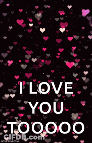 I Love You Too Hearts GIF