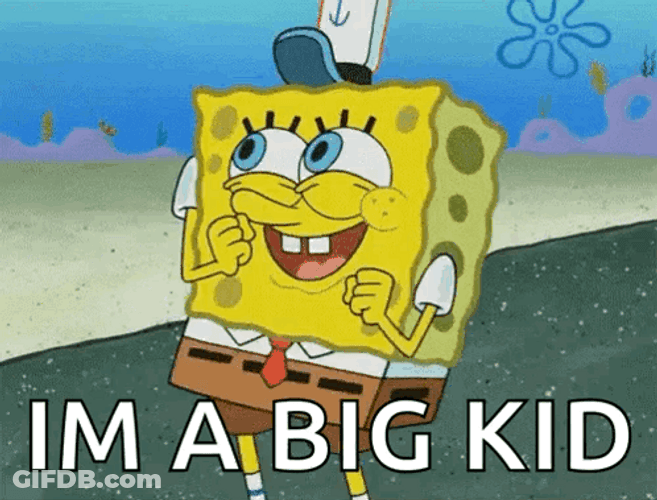 I'm A Big Boy Kid SpongeBob GIF