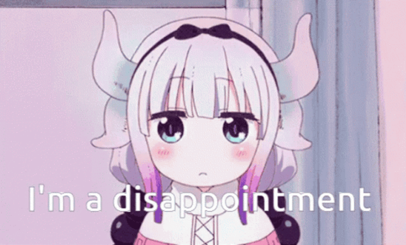 I'm A Disappointment Kanna Kamui Miss Kobayashi's Dragon Maid GIF
