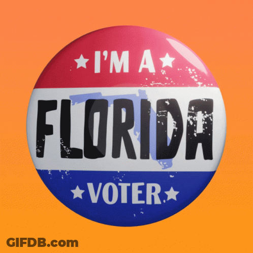 I'm A Florida Voter Button GIF