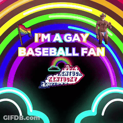I'm A Gay Baseball Fan Poster GIF