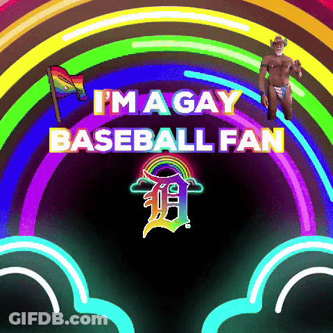 I'm A Gay Baseball Fan Poster GIF