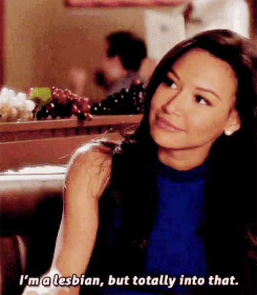 I'm A Lesbian Santana Glee GIF