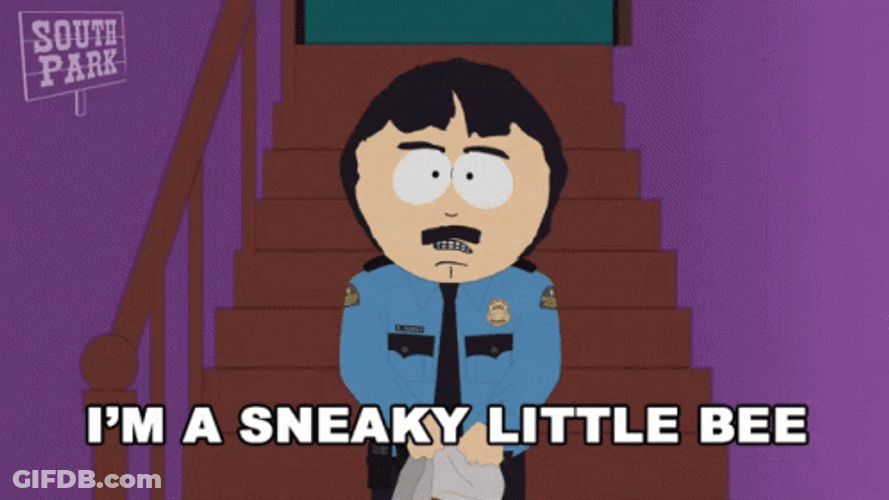 I'm A Little Sneaky Bee GIF