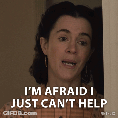 I'M Afraid I Just Can'T Help Jemma James GIF