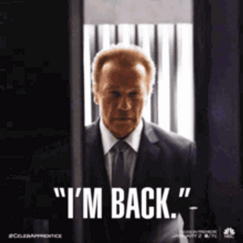 I'm Back Dramatic Entrance GIF