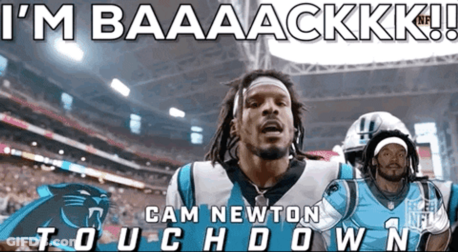 I'm Back Football Player GIF