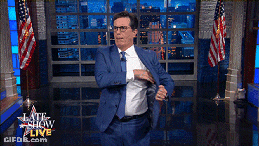 I'm Broke Late Show Host Showing Empty Pockets GIF
