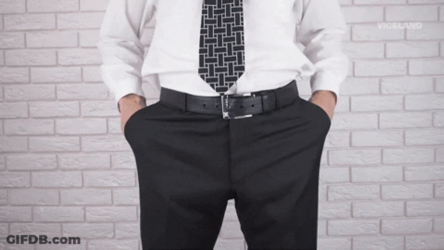 I'm Broke Man Turns Pocket Upside Down GIF